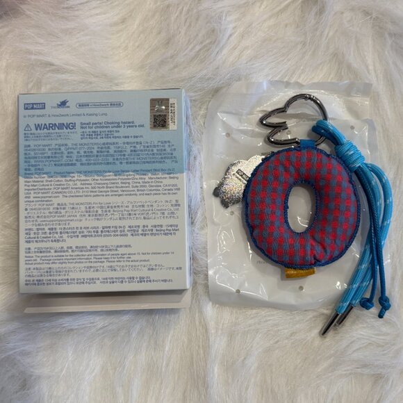 AUTHENTIC Labubu Pin for Love Plush Pendant + Letter Pendant Set – O - Picture 4 of 6